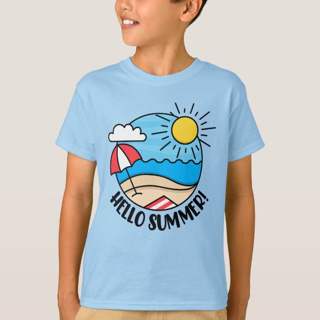 Hello Summer 2 T-Shirt (Front)