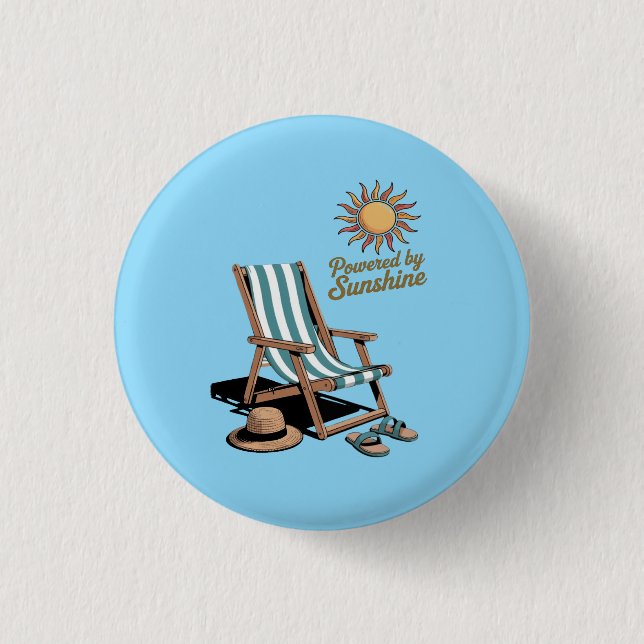 Hello Summer 3 Cm Round Badge (Front)