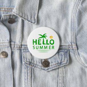 Hello Summer 7.5 Cm Round Badge