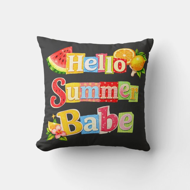 Hello Summer babe Cushion (Front)