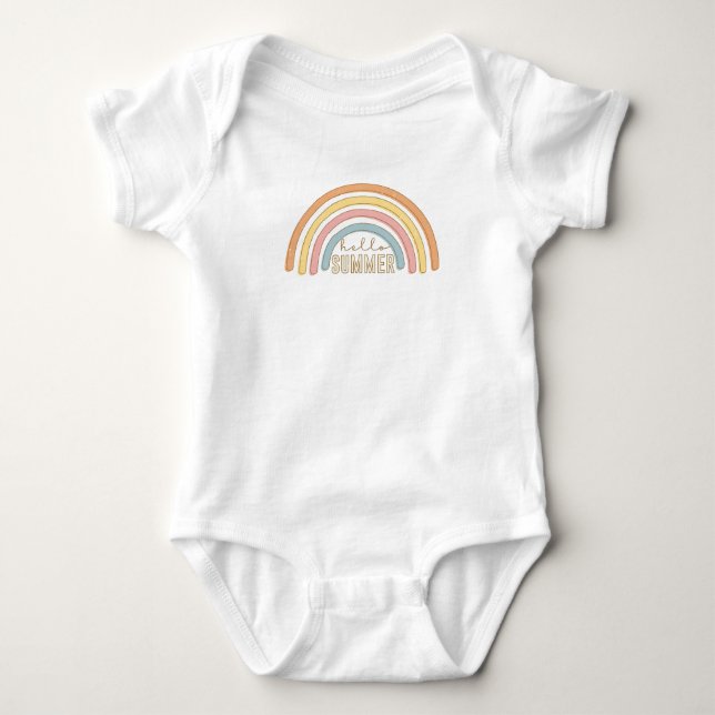 Hello Summer Baby Bodysuit (Front)