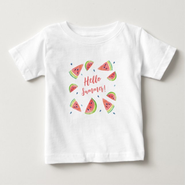 Hello Summer Baby T-Shirt (Front)
