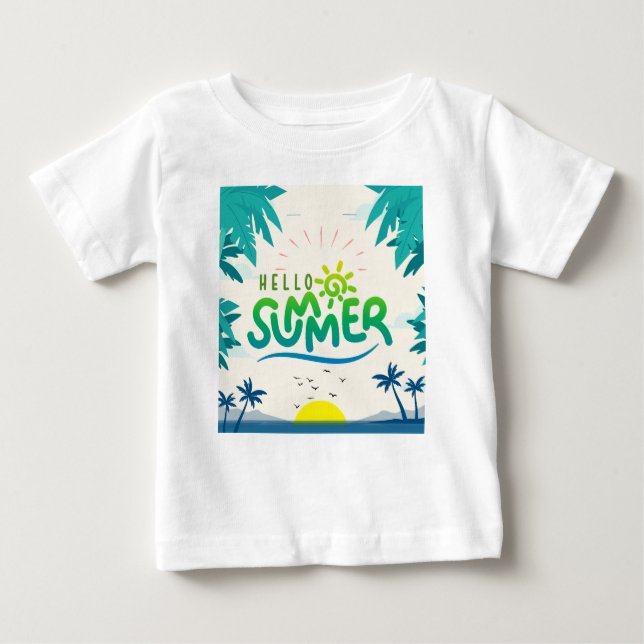 Hello Summer Baby T-Shirt (Front)