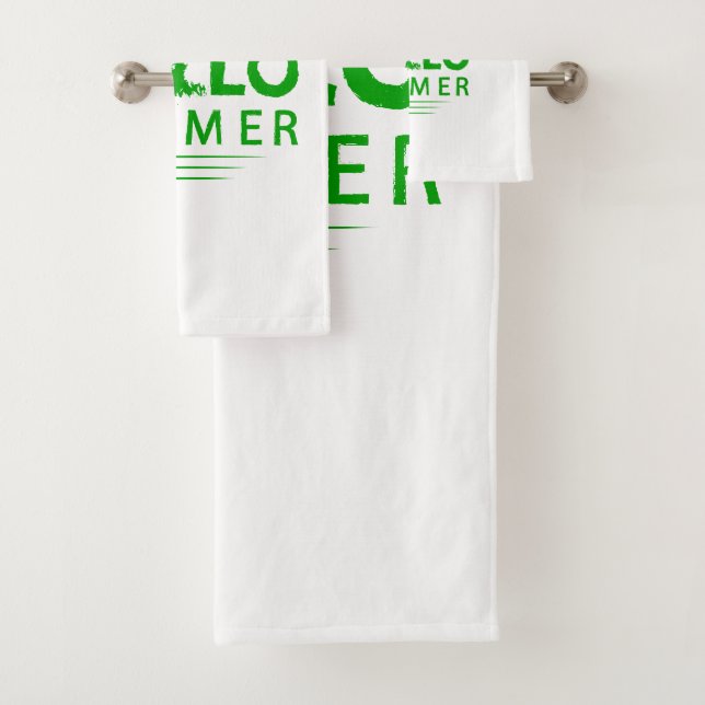 Hello Summer Bath Towel Set (Insitu)