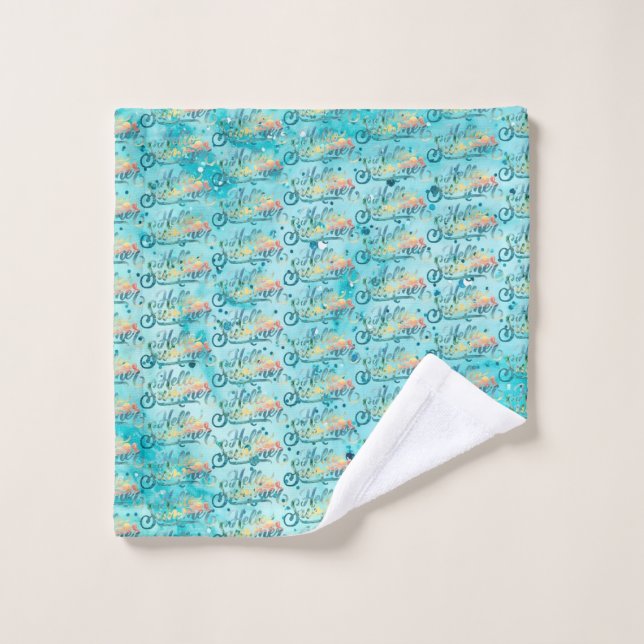Hello Summer Bath Towel Set (Wash Cloth)
