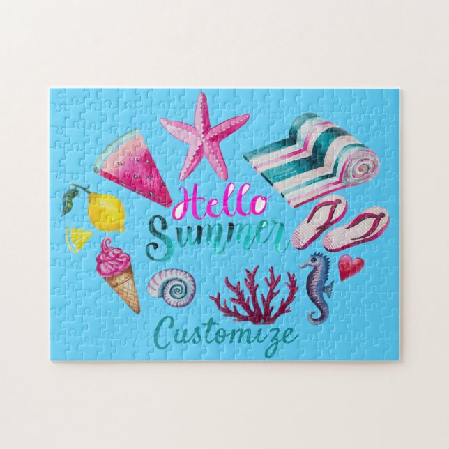 Hello Summer Beach Thunder-Cove  Jigsaw Puzzle (Horizontal)
