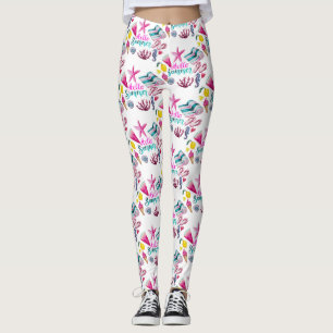 Hello Summer Beach Thunder-Cove  Leggings
