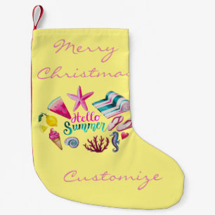 Hello Summer Beach Thunder-Cove Small Christmas Stocking