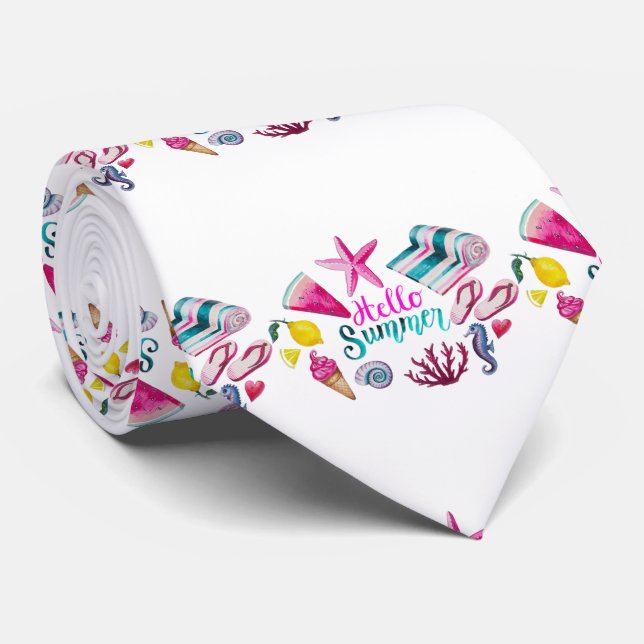 Hello Summer Beach Thunder-Cove  Tie (Rolled)