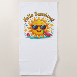 Hello Summer Beach Towel