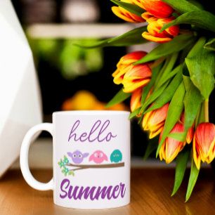 Hello Summer Birds Coffee Mug