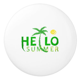Hello Summer Ceramic Knob