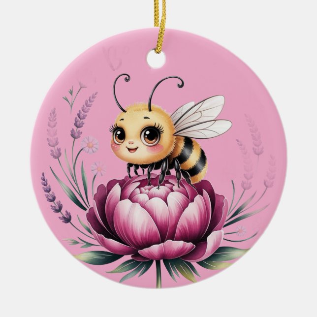 Hello summer  ceramic ornament (Front)