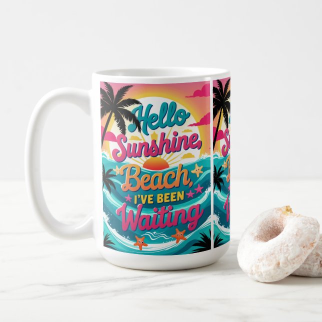 Hello Summer Coffee Mug (With Donut)