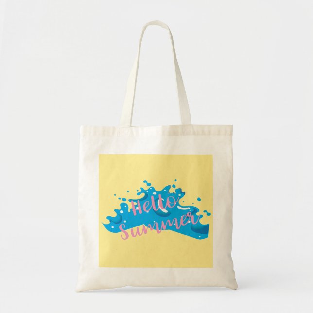 Hello Summer, Cool Graphic, Tote Bag (Front)