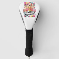 Hello Summer Cute Flamingo Beach Vacation Tropical