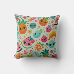 Hello Summer Cute Summer Fruits Cushion