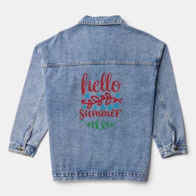 Hello summer denim jacket (Back)