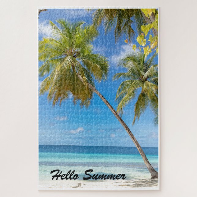 Hello Summer, Enter into summer with a beach twist Jigsaw Puzzle (Vertical)