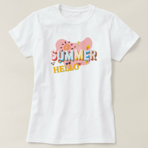 Hello Summer Fun Beach T-Shirt" T-Shirt