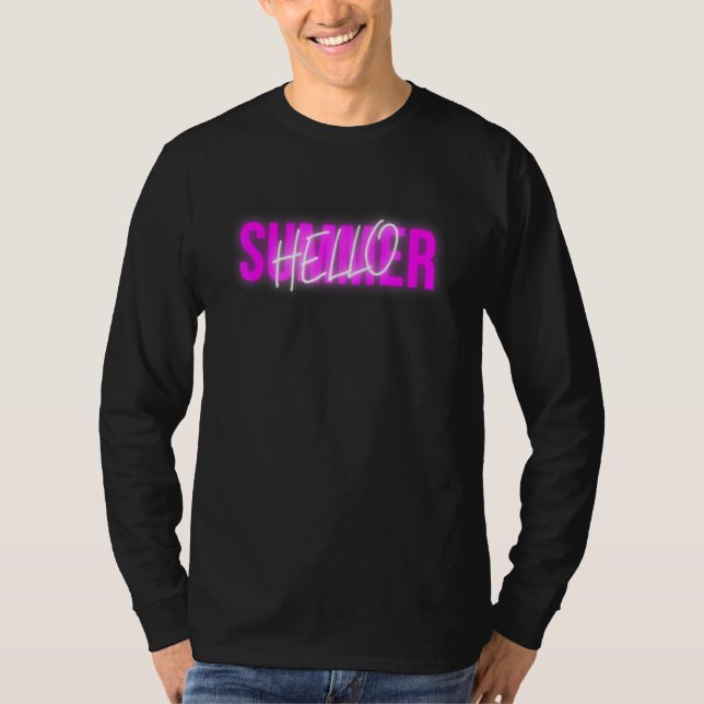 Hello Summer Fun Time Vacation Beach 2 T-Shirt (Front)