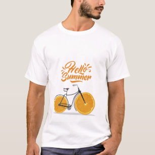 Hello summer, funny retro bike T-Shirt
