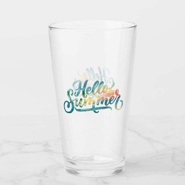 Hello Summer Glass (Front)