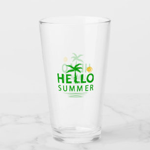 Hello Summer Glass