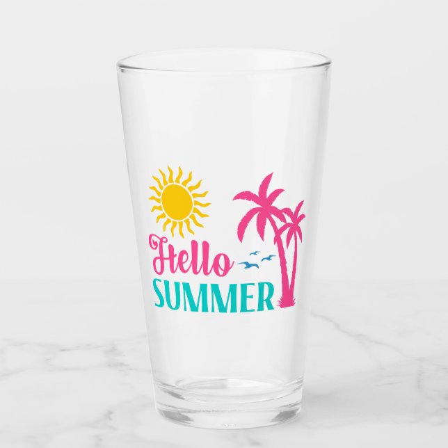 Hello Summer Glass (Front)