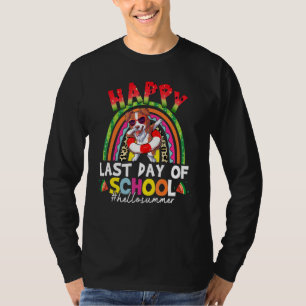 Hello Summer Graduation Border Collie Dabbing Rain T-Shirt