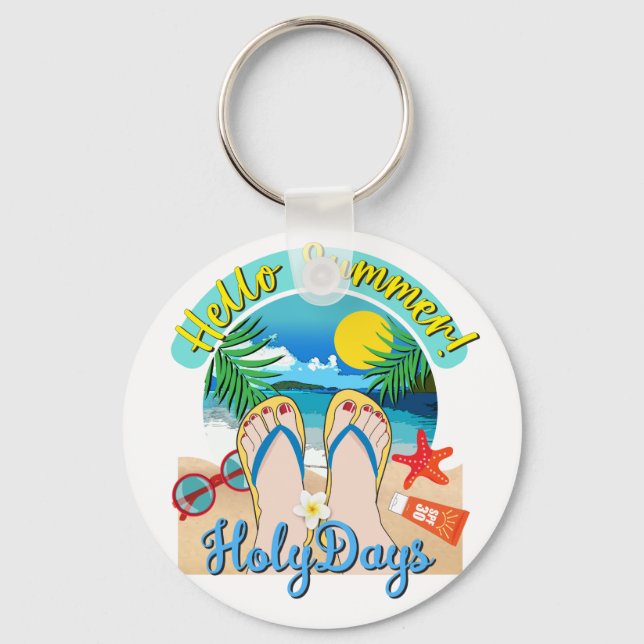 Hello Summer - HolyDays Key Ring (Front)