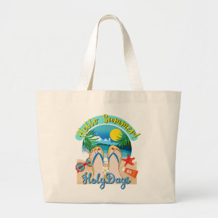 Hello Summer - HolyDays Large Tote Bag
