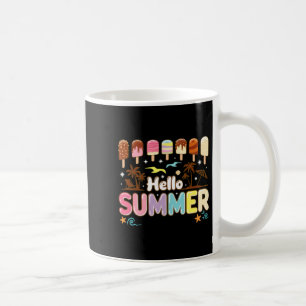 Hello Summer Ice Cream Beach Vacation Fun Coffee Mug