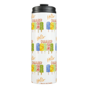 hello summer ice cream thermal tumbler