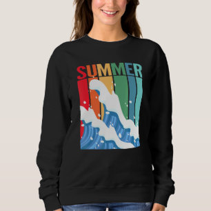 Hello Summer Ice Cream Vacation Popsicle Ice Lolly Sweatshirt