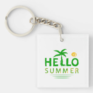 Hello Summer Key Ring