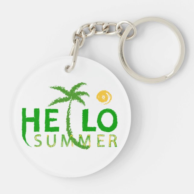 Hello Summer Key Ring (Back)