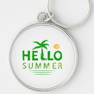 Hello Summer Key Ring