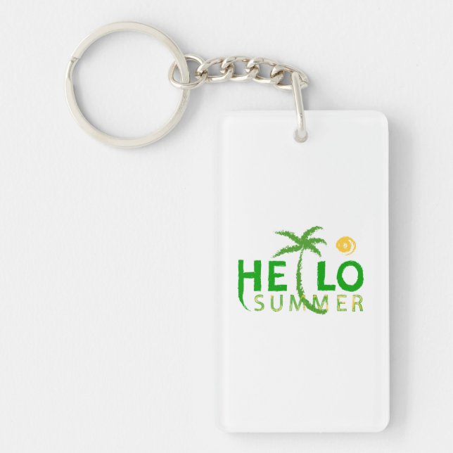 Hello Summer Key Ring (Front)
