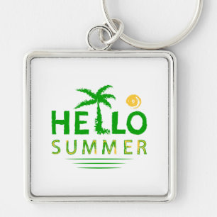 Hello Summer Key Ring