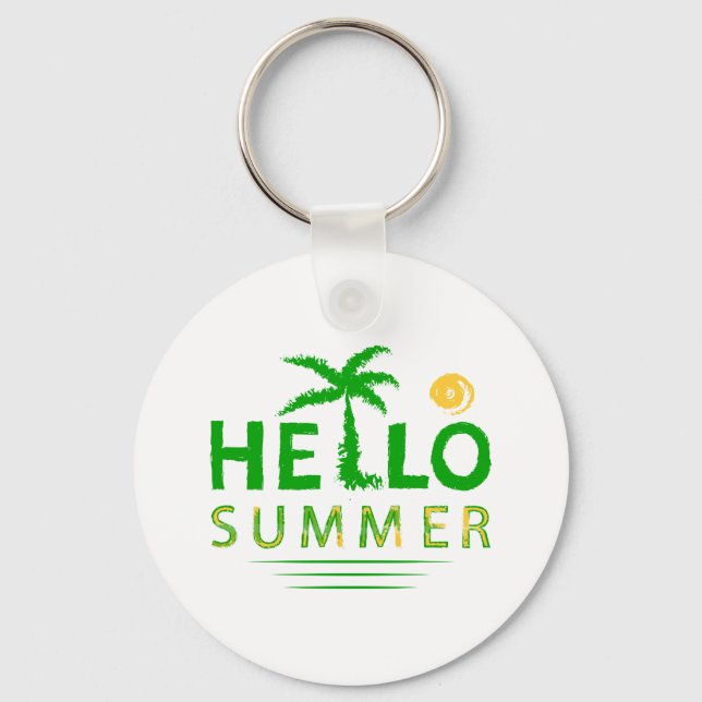 Hello Summer Key Ring (Front)