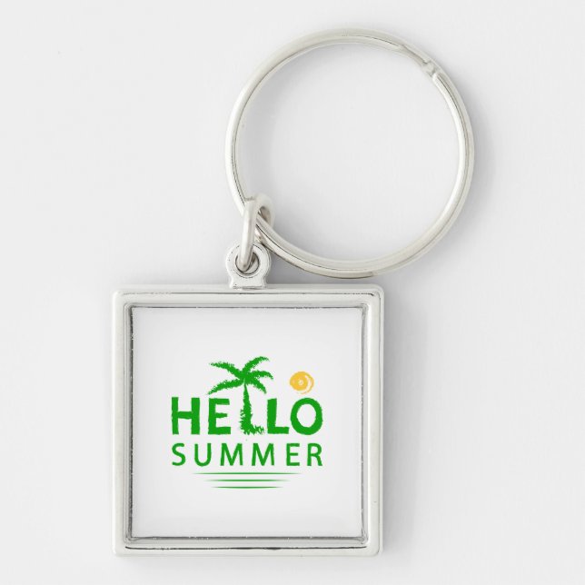 Hello Summer Key Ring (Front)