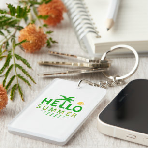 Hello Summer Key Ring