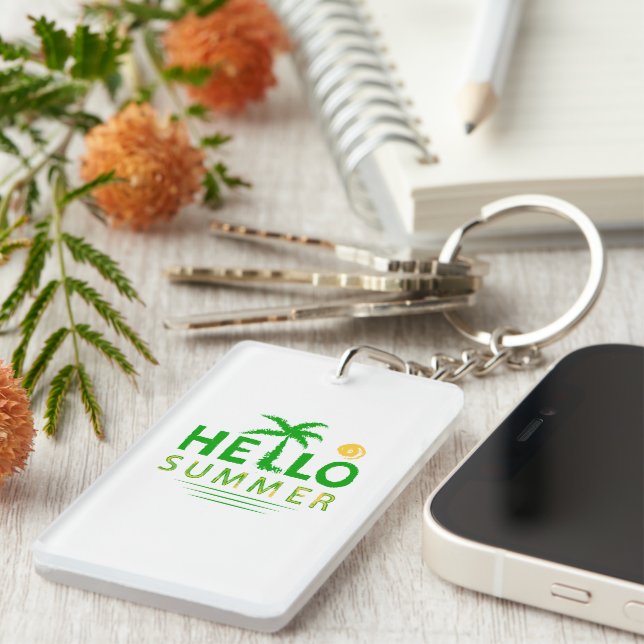 Hello Summer Key Ring (Front Right)