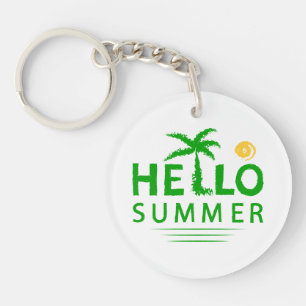 Hello Summer Key Ring