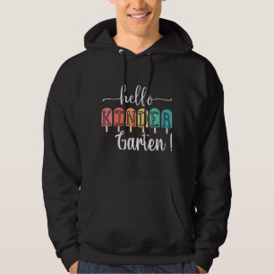Hello Summer Kindergarten Teacher Summer Ice Cream Hoodie
