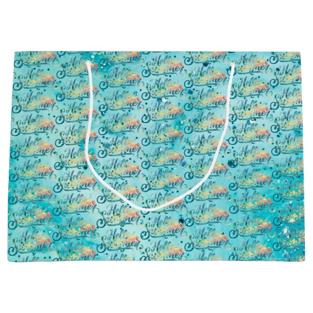 Hello Summer Large Gift Bag (Front)
