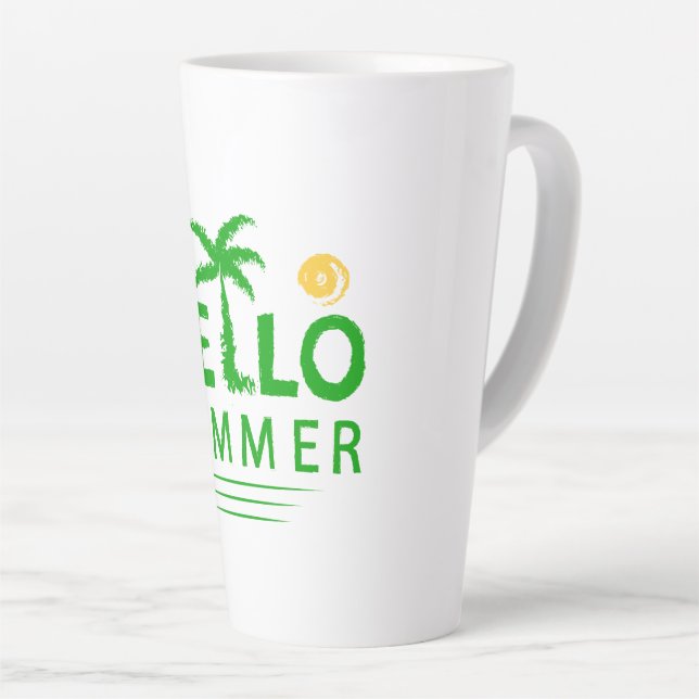 Hello Summer Latte Mug (Right Angle)