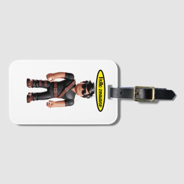 Hello summer Luggage Tag (Front Horizontal)