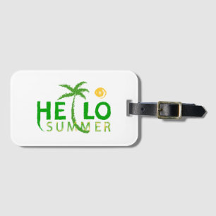 Hello Summer Luggage Tag